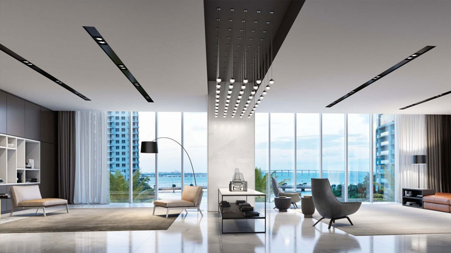 overview of aston martin residences lobby