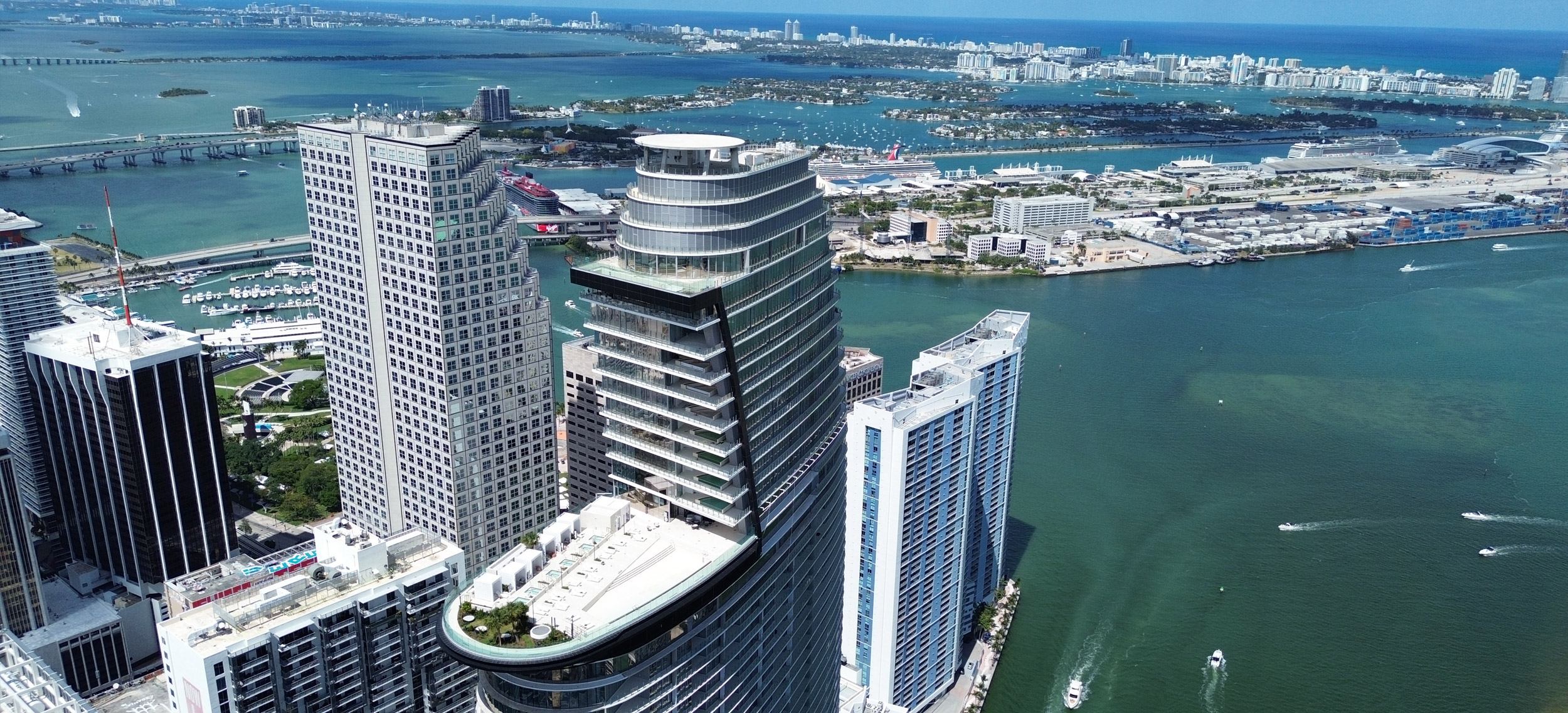 aston martin residences aerial view